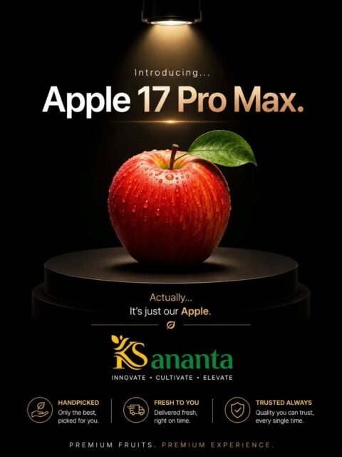 🍎 Apple 17 Pro Max नाही...
हा आहे आमचा प्रीमियम Apple! 😍

शेतातून थेट तुमच्या घरापर्यंत ताजेपणा, गुणवत्ता आणि विश्वास. ❤️

The Ananta – Premium Fruits. Premium Experience.

#post #viral #fresh #fruit #trending