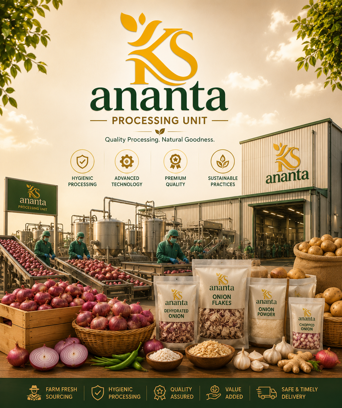 We continuously invest in infrastructure and technology to deliver high-quality processed agricultural products to domestic and global markets.