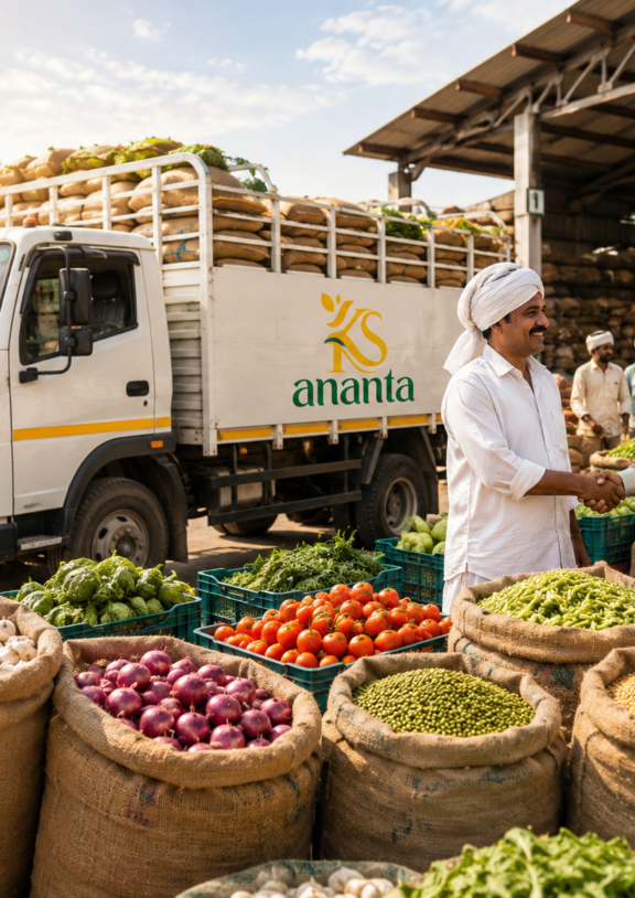 KS Ananta has built a strong agricultural trading network by connecting farmers, market yards, wholesalers, and retailers. Our expertise in procurement and distribution ensures consistent supply, quality products, and long-term market relationships.