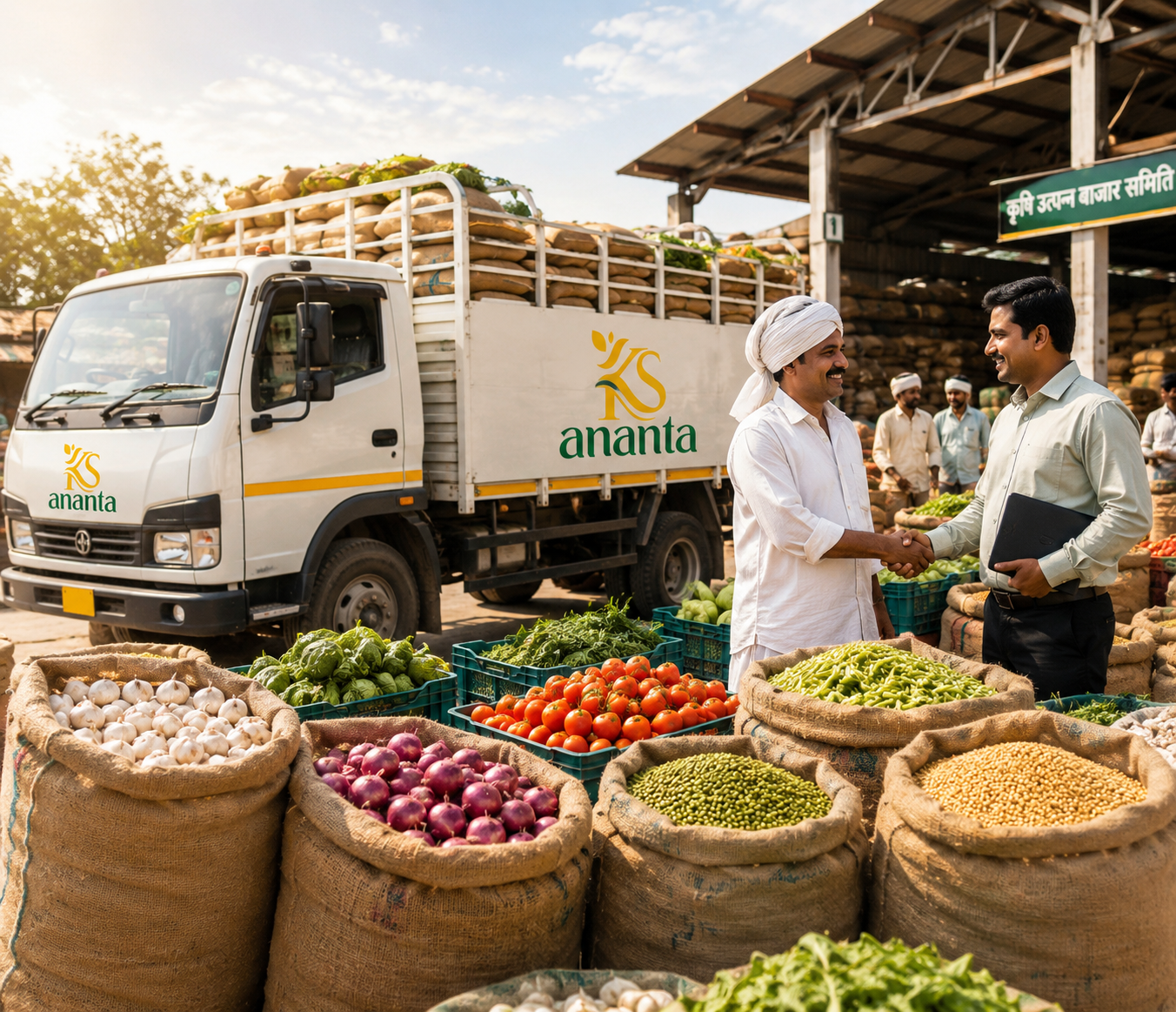 KS Ananta has built a strong agricultural trading network by connecting farmers, market yards, wholesalers, and retailers. Our expertise in procurement and distribution ensures consistent supply, quality products, and long-term market relationships.